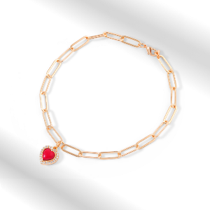 14K Gold Mini Heart Bracelet (BRA2253)